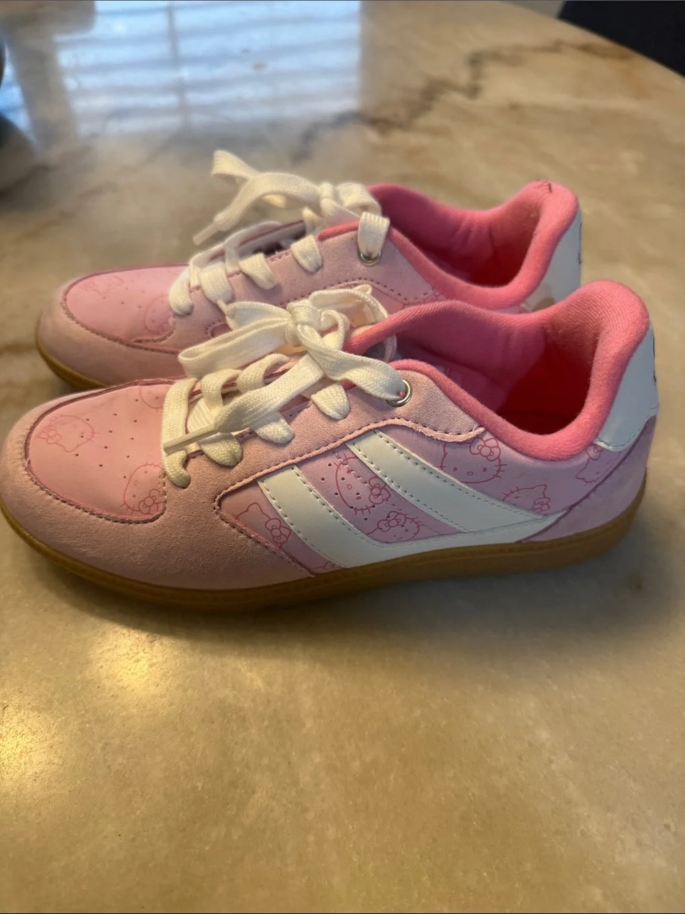 The Children's Place Pink White Hello Kitty Sneakers